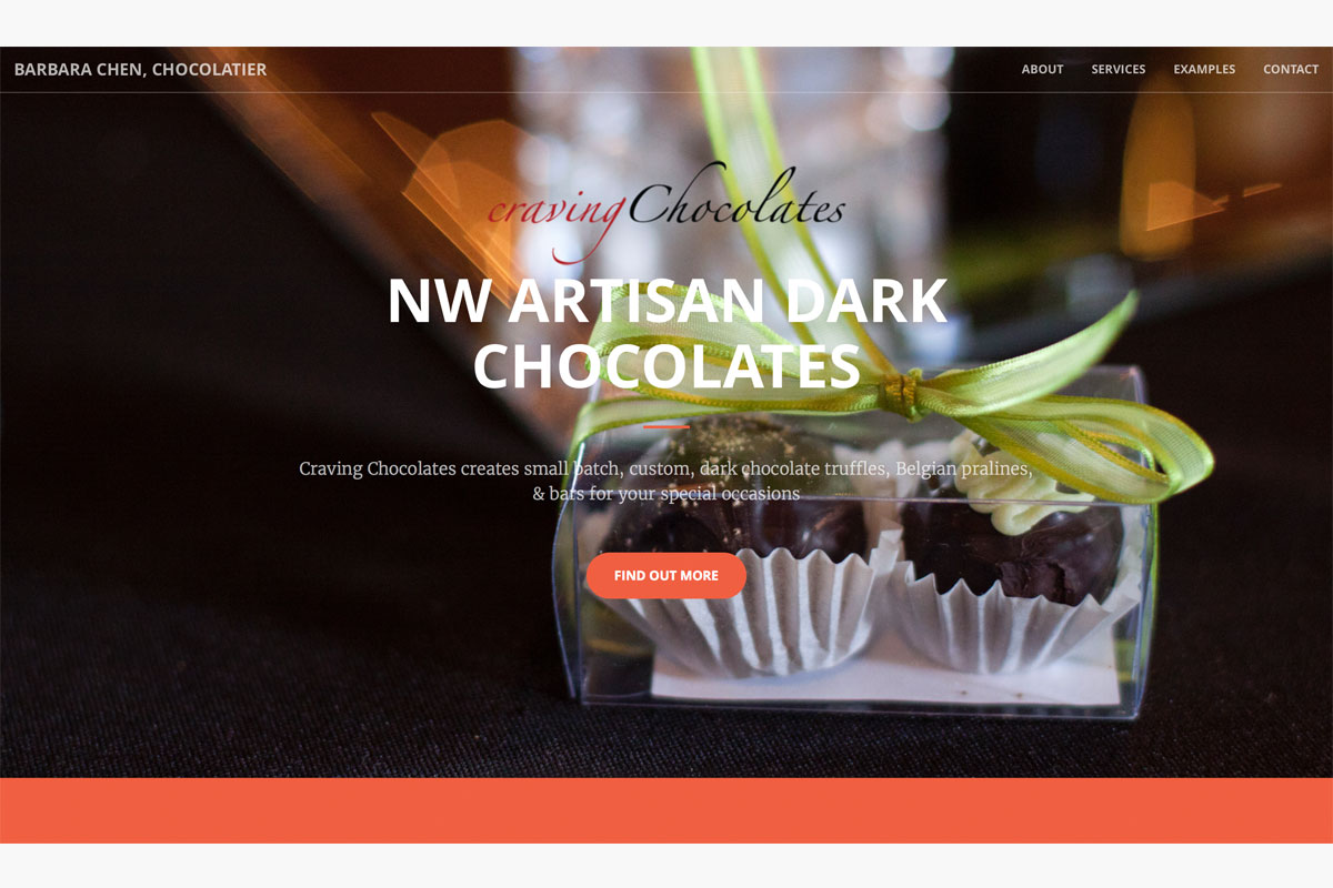 Craving Chocolates website